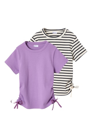 2 t-shirts - Violeta e branco