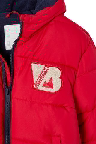 Blusão com capuz - Vermelho