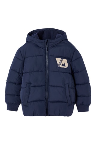 Blusão com capuz - Azul-marinho