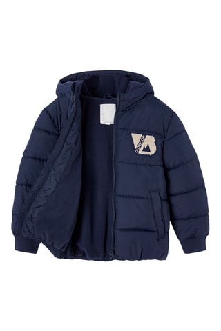 Blusão com capuz - Azul-marinho