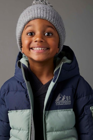 Blusão com capuz - Verde-água