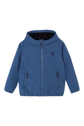 Corta-vento com capuz - Azul-marinho