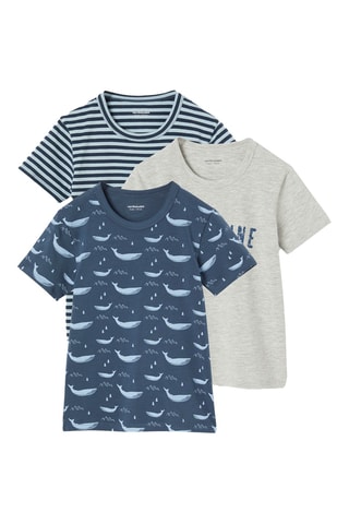 3 t-shirts - Bleu cobalt