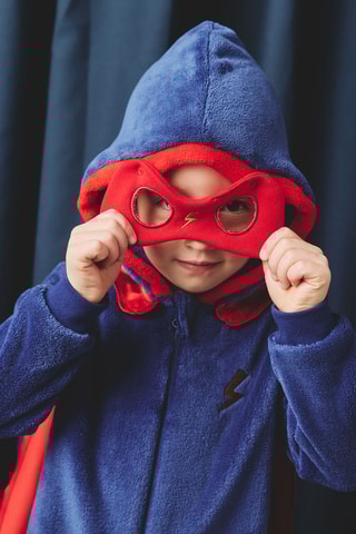 Combinaison en velours - Bleu roi