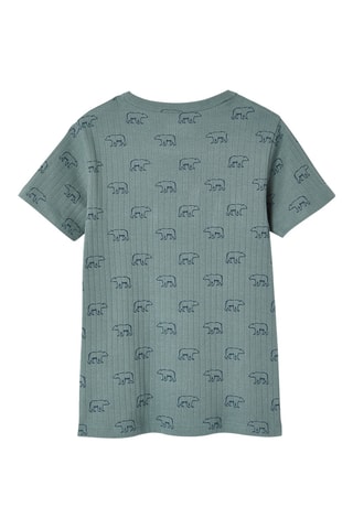 3 t-shirts - Vert émeraude, blanc et gris chiné