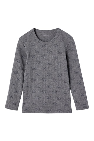 3 t-shirts - Vert émeraude, blanc et gris chiné