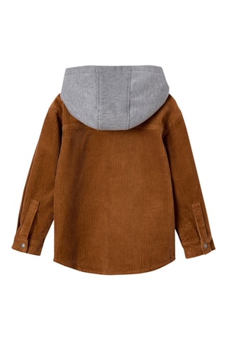 Surchemise en velours - Camel