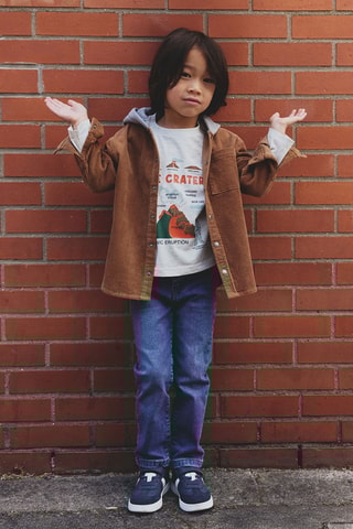 Surchemise en velours - Camel