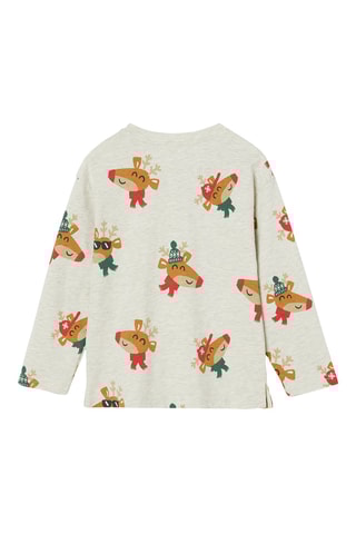 T-shirt - Branco mesclado