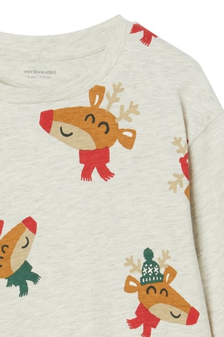 T-shirt - Branco mesclado