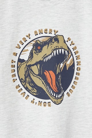 T-shirt - Branco mesclado