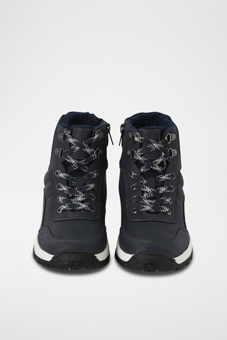 Baskets montantes fourrées - Bleu marine