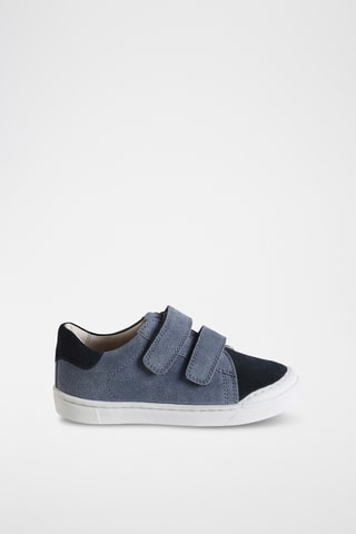 Baskets en nubuck - Bleu-gris