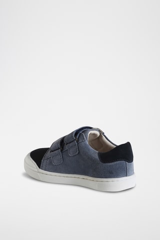 Baskets en nubuck - Bleu-gris