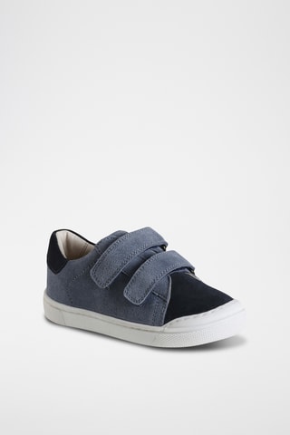 Baskets en nubuck - Bleu-gris