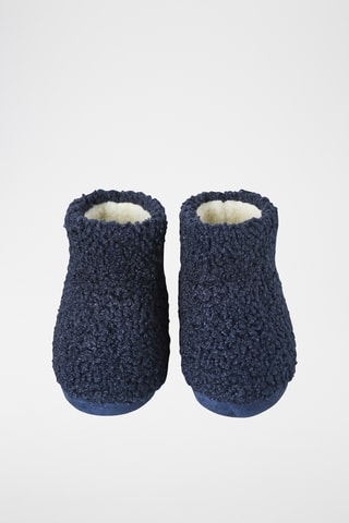 Chinelos de quarto forrados - Azul-marinho