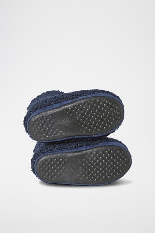 Chinelos de quarto forrados - Azul-marinho