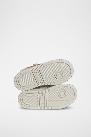 Sapatilhas em couro - verde-água