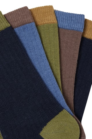 5 pares de meias - Azul