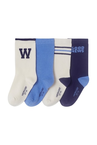 4 pares de meias - Azul