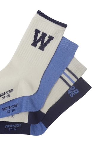 4 pares de meias - Azul