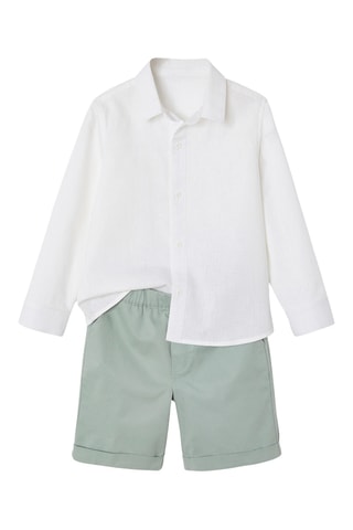 Chemise et short - Blanc et vert