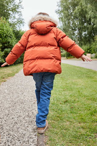 Blusão com capuz - Laranja