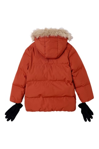 Blusão com capuz - Laranja