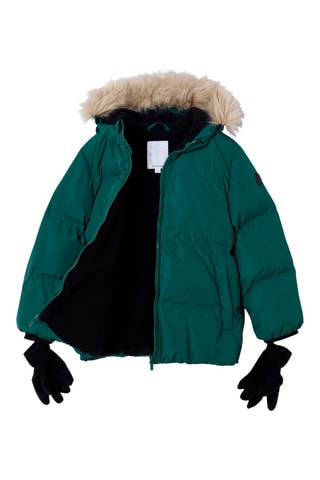 Blusão com capuz - Verde-pinheiro