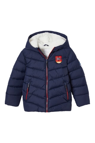 Blusão com capuz - Azul-marinho