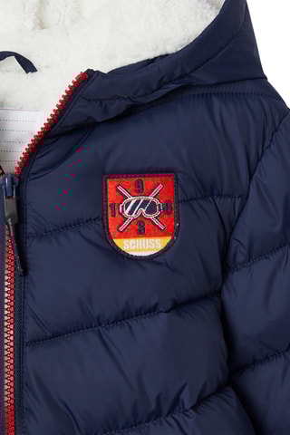 Blusão com capuz - Azul-marinho