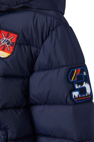 Blusão com capuz - Azul-marinho