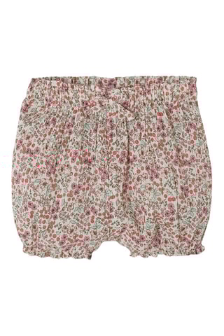 T-shirt e calções - Cru e rosa