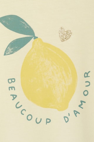 T-shirt em algodão biológico - Amarelo