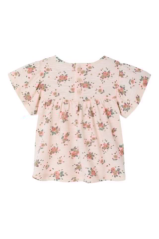 Blusa em algodão biológico - Rosa-claro mesclado
