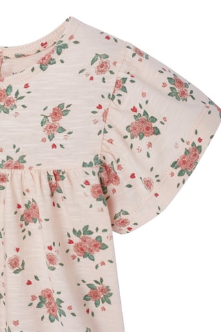 Blusa em algodão biológico - Rosa-claro mesclado