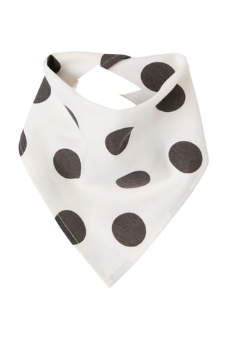 Body et bavoir en coton biologique - Blanc et gris foncé