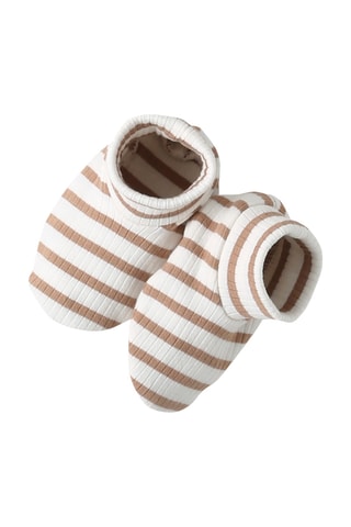 Conjunto de 3 peças - Branco e camel