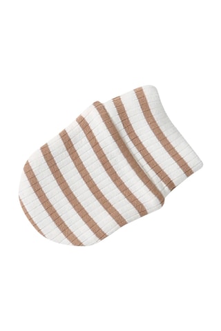 Conjunto de 3 peças - Branco e camel