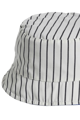 Chapéu à pescador reversível - Azul-marinho e branco