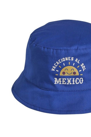 Chapéu à pescador reversível - Azul-marinho e branco