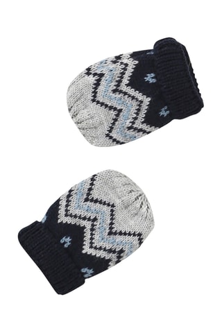 Conjunto de 3 peças - Cinzento-claro mesclado e azul-marinho