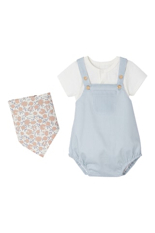 Ensemble 3 pièces - Blanc et ciel