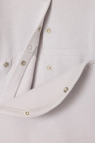 2 grenouillères en coton biologique - Bleu marine et gris clair