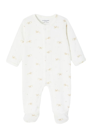 Ensemble 3 pièces en coton biologique - Ecru et beige