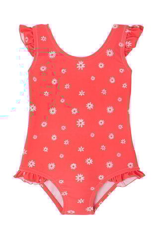 Maillot 1 pièce - Fuchsia et blanc