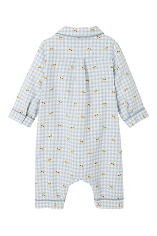 Macacão - Azul-claro e branco