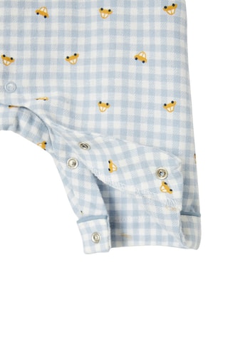 Macacão - Azul-claro e branco