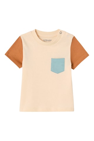 T-shirt en coton biologique - Beige