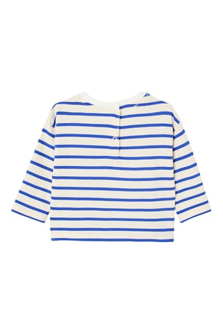 T-shirt em algodão biológico - Azul-elétrico